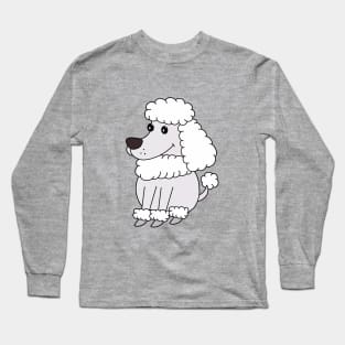 Dog Cartoon Adorable Poodle Long Sleeve T-Shirt